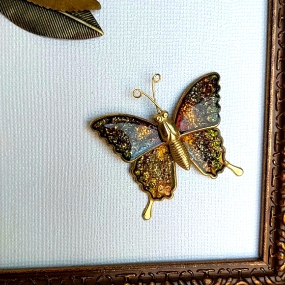 Artisan mosaic wall art decor framed jewelry art vintage one of a kind-modified! - Picture 10 of 16